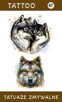 Tatuaże zmywalne Wilki
