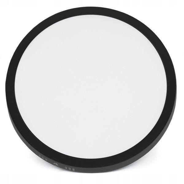 Plafon okrągły Interlook 28 x 2,7 cm czarny zdjęcie 2