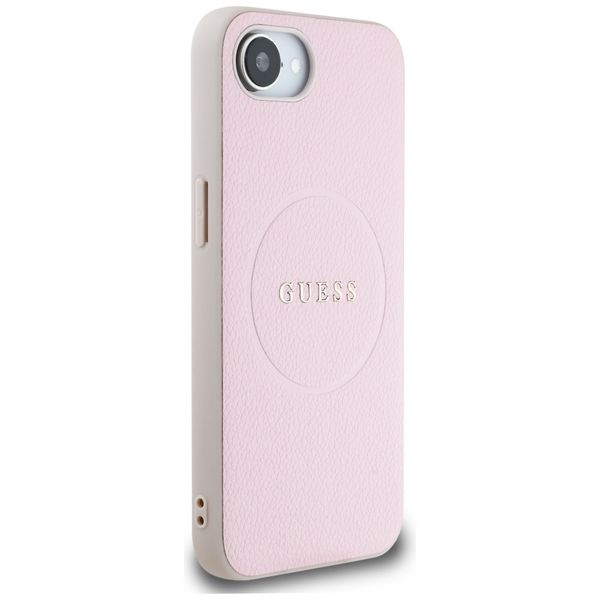 etui guess grained ring magsafe do       iphone 16e różowy zdjęcie 4