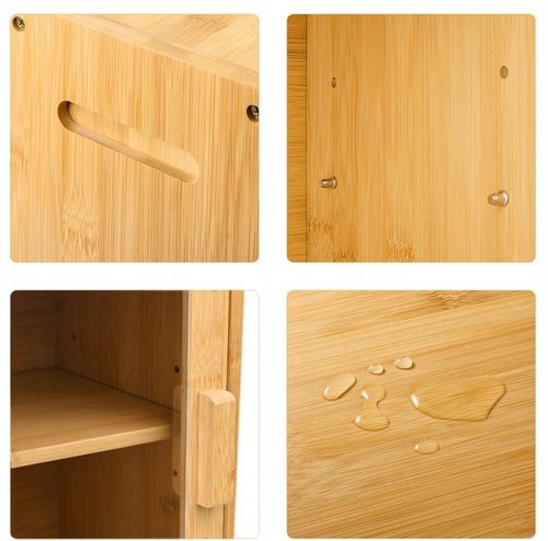 Chlebak Bambusowy Drewniany Pojemnik Na Chleb Bułki Pieczywo Duży z na Arena.pl