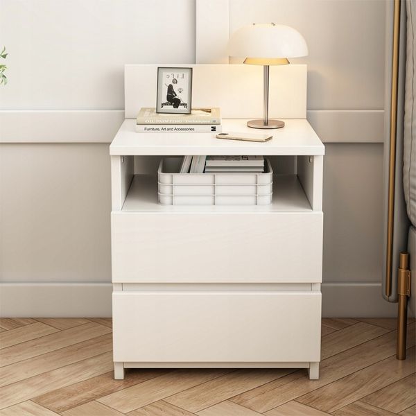 Szafka nocna biała loft nowoczesna 40cm zdjęcie 4