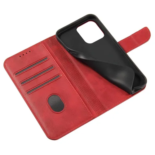 etui magnet case z klapką do samsung galaxy s25+ - czerwone na Arena.pl