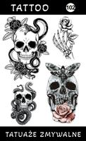 Tatuaże zmywalne Czaszki