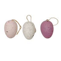 Jajka plastikowe z zawieszką 6 cm 6 szt