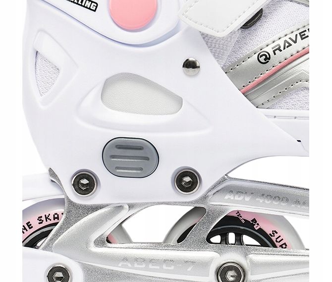 Rolki Regulowane RAVEN Pulse White/Pink 37-40 zdjęcie 3