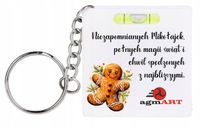 BRELOK MIARKA POZIOMICA świąteczny nadruk UV LOGO gadżet reklamowy