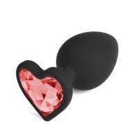 crushious cuore large anal plug with 4 interchangeable jewels