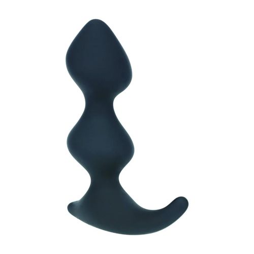 Full Double Ripple Silicone Prostate Massager - Black na Arena.pl