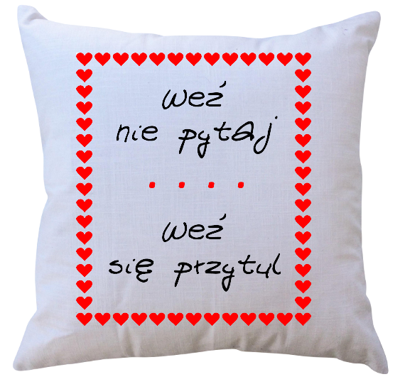 Poduszka Kocham Cię zdjęcie 1