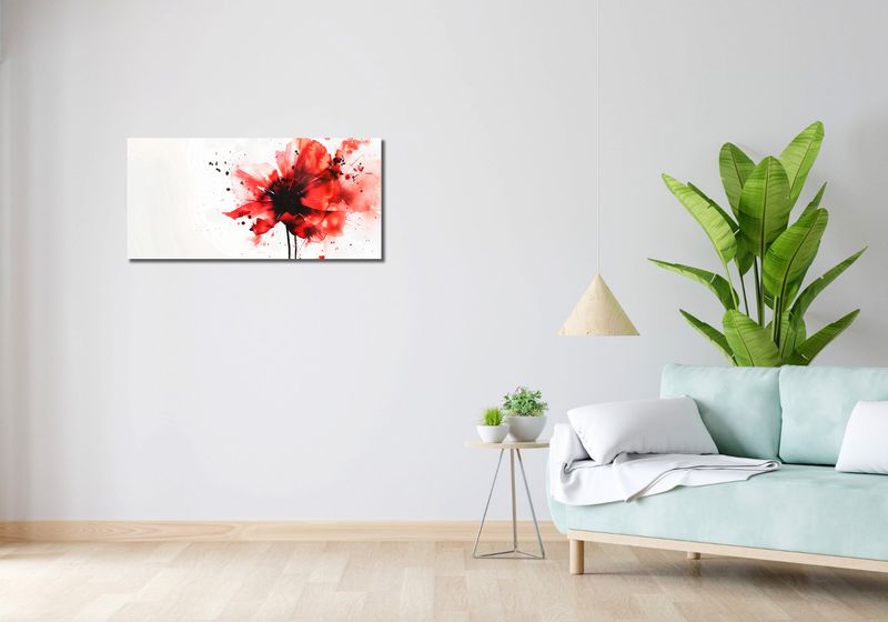 Obraz 90x40cm Płynna Akwarela zdjęcie 2