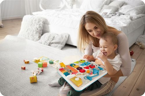 STOLIK EDUKACYJNY INTERAKTYWNY DLA DZIECI 5w1 TABLICA PANEL MUZYCZNY MUZYKA na Arena.pl