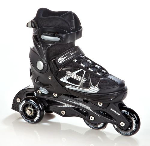 Rolko-Wrotki 3w1 Regulowane RAVEN Spirit Black/White 37-40 na Arena.pl