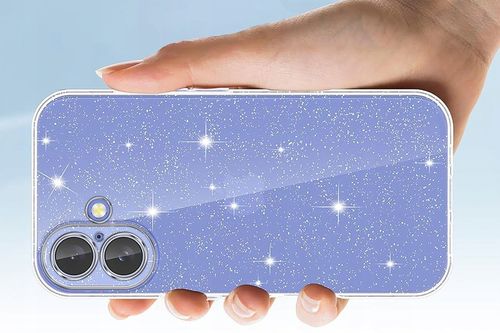 Etui do iPhone 16 SILIKONOWE BROKAT clear CASE + SZKŁO OCHRONNE 9H na Arena.pl