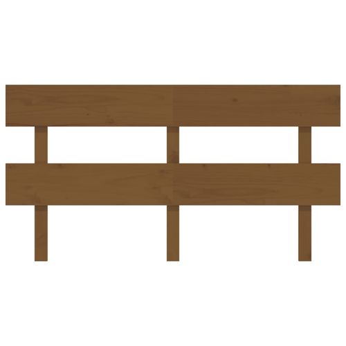 Wezgłowie łóżka, miodowy brąz, 154x3x81 cm, lite drewno sosnowe na Arena.pl