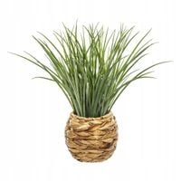 TRAWA sztuczna ozdobna W DONICZCE KWIAT wysoki46cm
