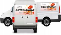 Reklama Naklejka na samochód KWIACIARNIA DANE LOGO