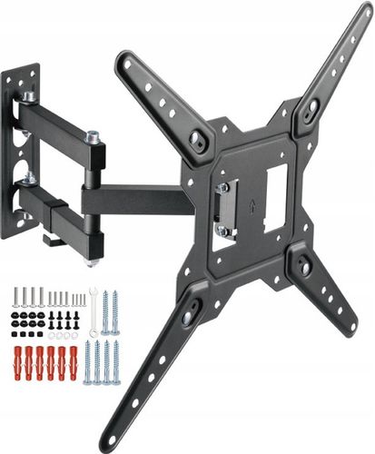 MOCNY OBROTOWY WIESZAK UCHWYT ŚCIENNY TV TELEWIZORA MONITORA 22-55'' CALI na Arena.pl