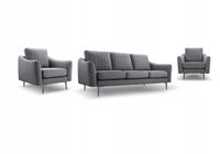 Zestaw CORI 3+1+1 Kanapa + 2x fotel Cloud 97 szary PRODUCENT PL