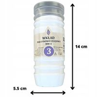 WKŁADY do ZNICZY 3 doby palenia OLEJOWE PAKIET x15