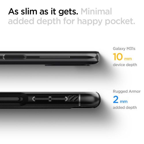Spigen RUGGED ARMOR SAMSUNG M31S MATTE czarny na Arena.pl