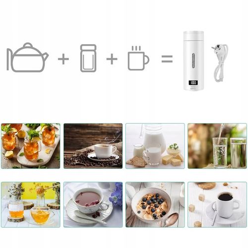 PODRÓŻNY MAŁY CZAJNIK ELEKTRYCZNY Z REGULACJĄ TEMPERATURY, KUBEK PODRÓŻNY na Arena.pl