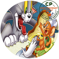 Opłatek na tort Tom i Jerry