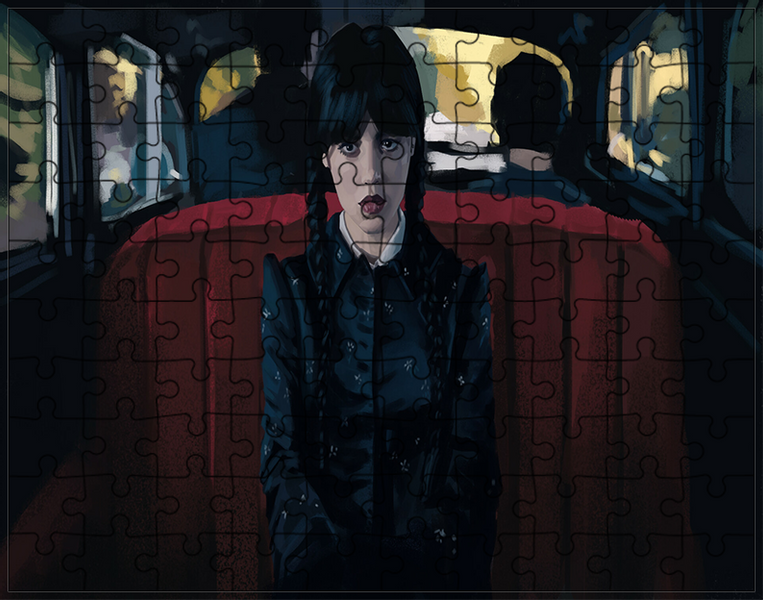 Puzzle Wednesday Addams zdjęcie 1