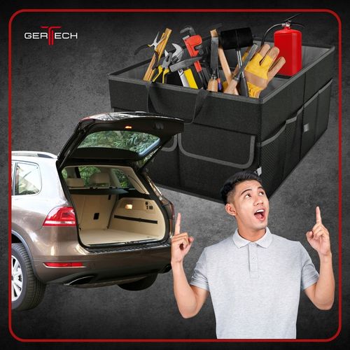 Organizer samochodowy DO BAGAZNIKA Torba rzepy Skrzynka Kufer Pojemny XL na Arena.pl