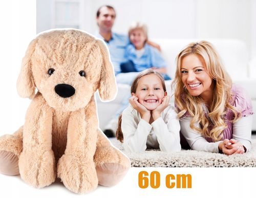 Piesek Pluszowy Pluszak Pies Przytulanka Duży 60cm Zabawka Dla Dzieci na Arena.pl