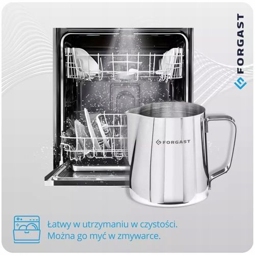 FORGAST DZBANEK STALOWY DO SPIENIANIA MLEKA KUBEK 0,35 L FG11020 na Arena.pl