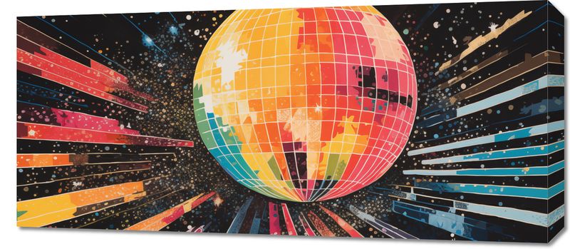 Obraz 90x40cm Disco Gra! zdjęcie 1