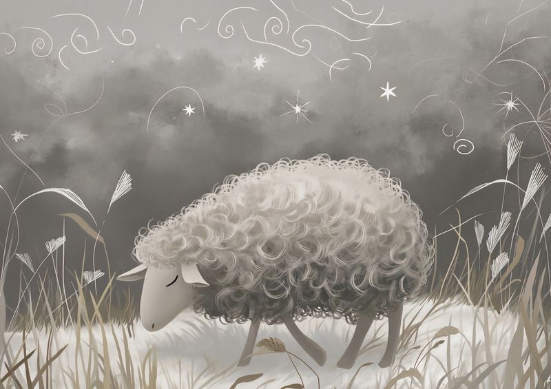 Plakat 84,1x59,4cm Bujna Owca zdjęcie 1