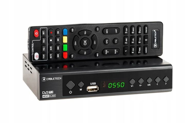 Tuner DVB-T2 DVB-C Hevc H.265 10bit dekoder tv naziemnej Cabletech zdjęcie 12