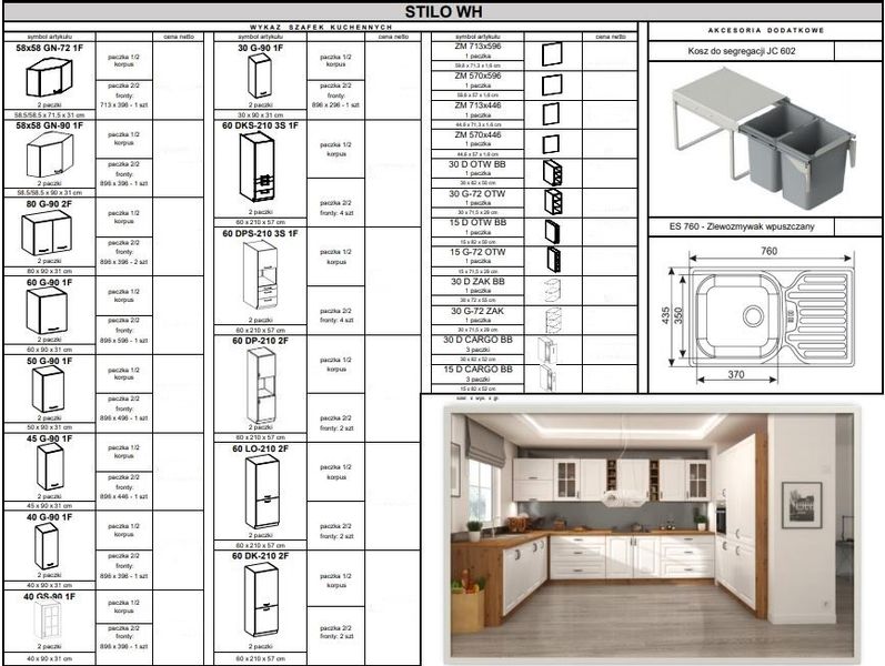 Meble kuchenne STILO - cichy domyk BIAŁY MAT zdjęcie 4