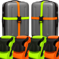 4X PAS ZABEZPIECZAJĄCY DO WALIZKI TORBY BAGAŻU MOCNY PASEK SPINAJĄCY BAGAŻ