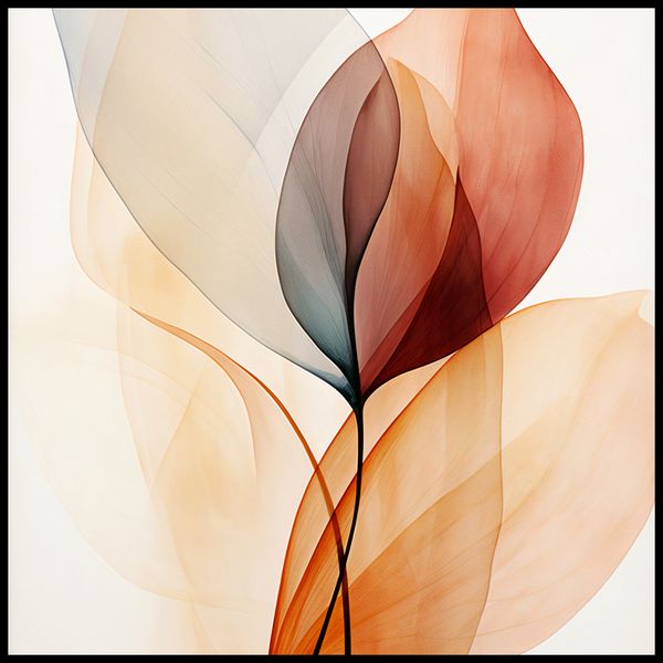 Plakat 80x80cm Eteryczne Liście zdjęcie 2