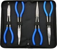 Geko Zestaw szczypiec długich 280mm CrV 4szt w etui G00826