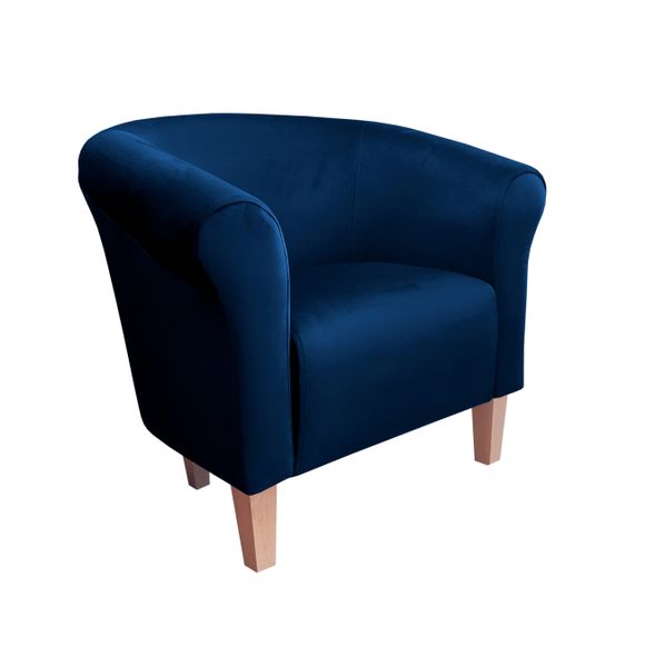 Fotel Milo nogi buk granatowy MG16 zdjęcie 1
