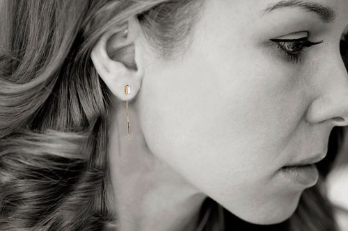 Złote kolczyki KYD0006 - Diament na Arena.pl