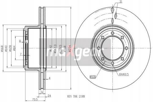 TARCZA HAM. IVECO T. 06- ABS MAXGEAR na Arena.pl