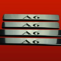 Listwa progowa AUDI A6 C6 Stal nierdzewna 304 połysk 4szt