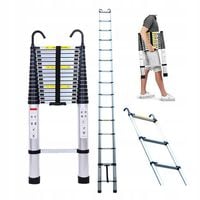 DRABINA TELESKOPOWA 6,2m Aluminiowa kładana przystawna Dayplus + hakiem