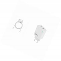 Ładowarka sieciowa GaN 45W dwa USB-C z kabelem do Xiaomi Redmi Note 9