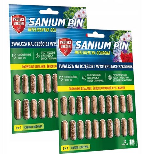 Sanium Pin Owadobójcze Pałeczki + Nawóz 40sztuk miseczniki mączliki na Arena.pl