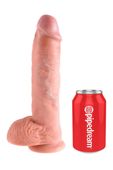 King Cock 10 Inch Cock With Balls Light