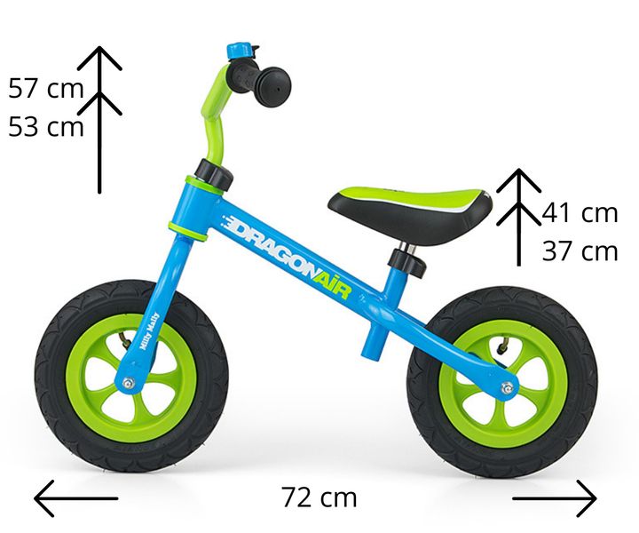MILLY MALLY Rowerek biegowy DRAGON AIR Blue zdjęcie 2