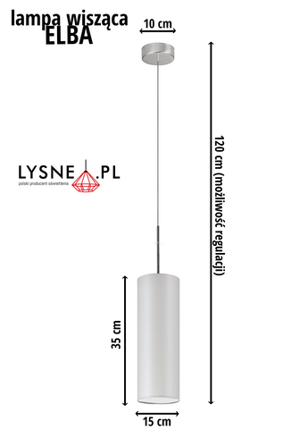 Prosta lampa  wisząca ELBA na Arena.pl