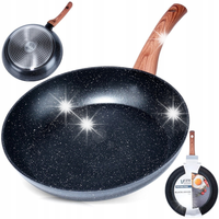 PATELNIA GRANITOWA DO SMAŻENIA DUSZENIA VILDE 28 CM NA GAZ INDUKCJE
