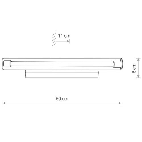 Lampa ścienna kuchenna Ion 8171 Nowodvorski LED 12W 3000K tuba transparentna na Arena.pl