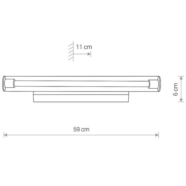 Lampa ścienna kuchenna Ion 8171 Nowodvorski LED 12W 3000K tuba transparentna zdjęcie 4